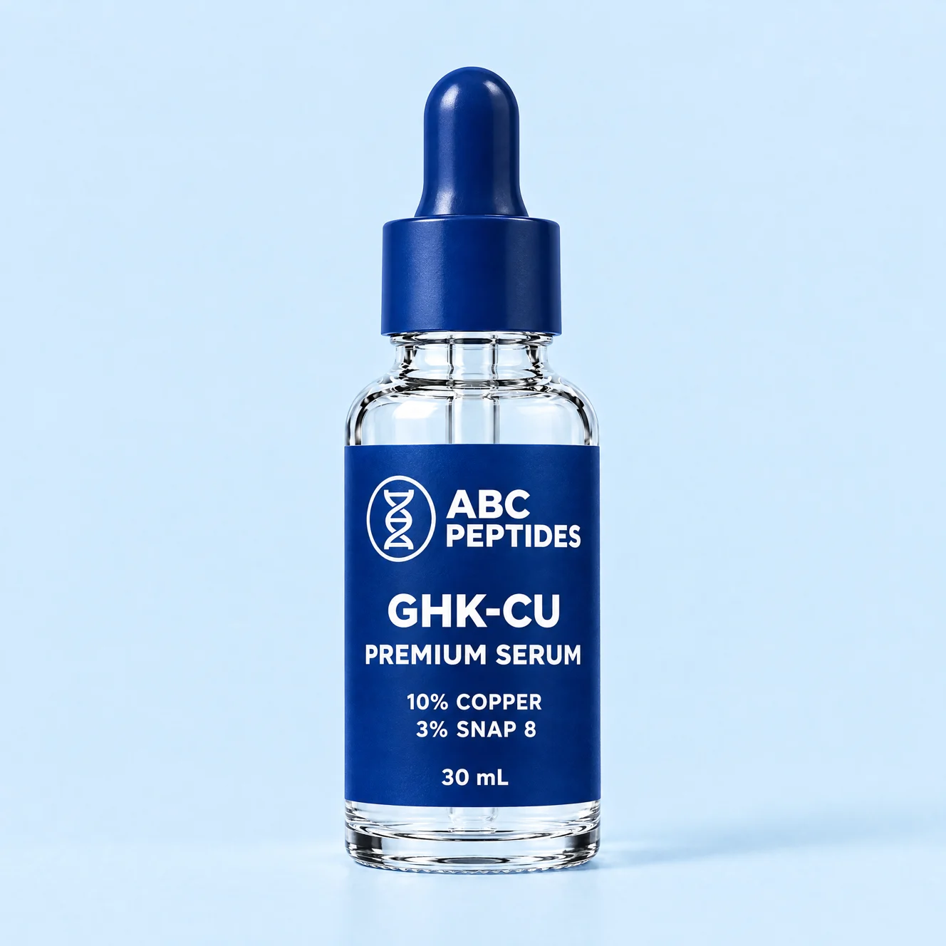 GHK-CU Premium Serum 30 mL ABC Peptides vial